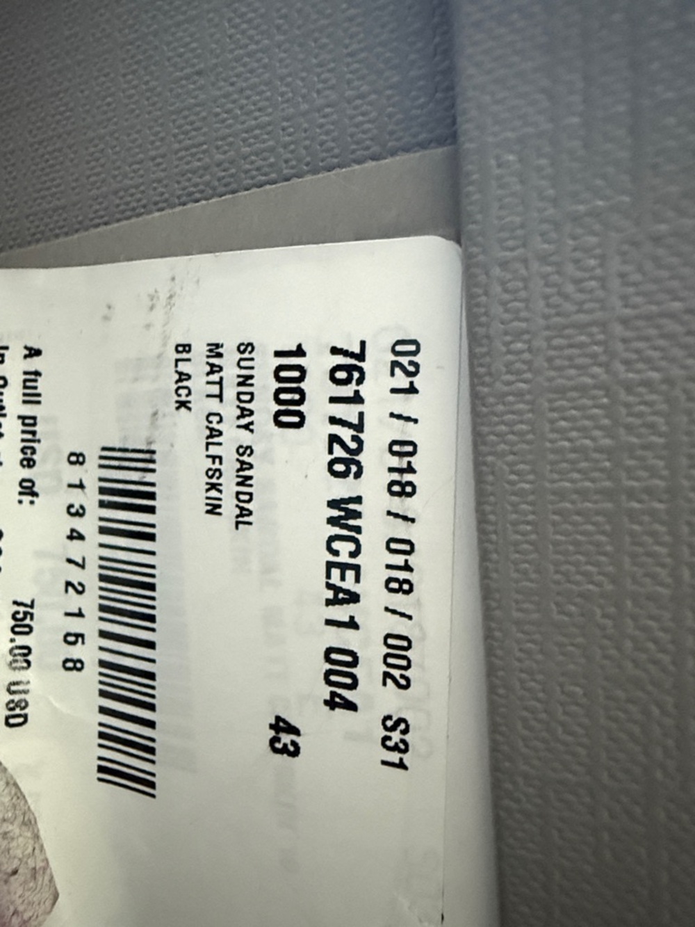 Balenciaga Black Sunday Calfskin Slide - Picture 7 of 7